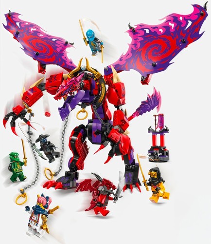乐高 lego 幻影忍者 71832 混沌猛龙雷牙 杀肉 套装拆出 全新人仔