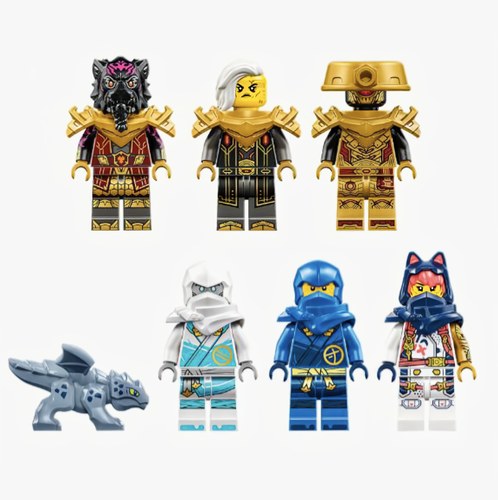 乐高 lego 幻影忍者 元素神龙大战皇后机甲 71796 拆出 全新人仔