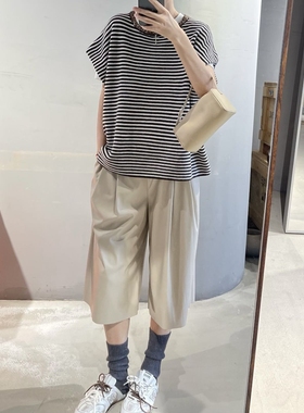 final sale 绸缎般的柔软与悬垂 百搭素皮阔腿裤 2色