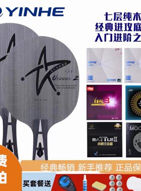 银河乒乓球拍纯木DIY手工