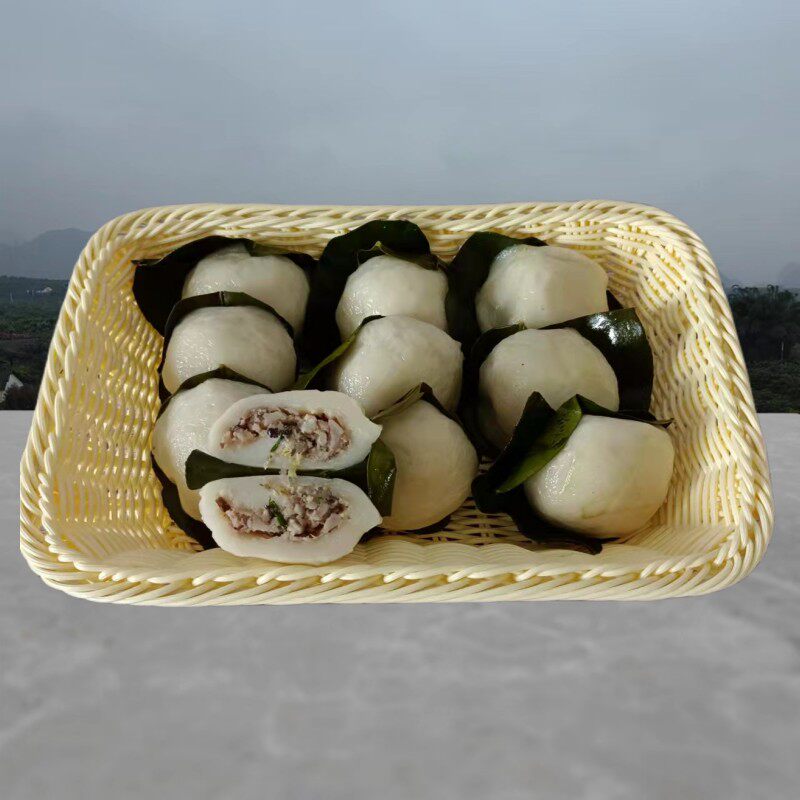 恭城大肚粑纯手工现做平乐油茶小吃叶儿糍粑猪儿粑食用年糕10个装