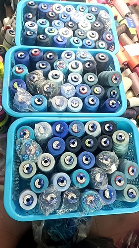 蓝标高士402缝纫线epic 藏蓝深浅蓝雾霾蓝湖蓝克莱因蓝天各种蓝