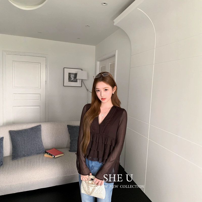 SHE十三行女装现货韩系休闲风边