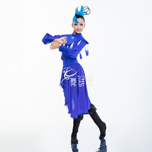 满庭芳群青古典舞舞蹈服国色女子艺考春晚独舞表演舞蹈服装定制