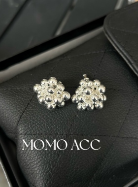 187新款自制法式珠珠气质吊坠耳饰