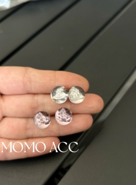 277新款亚克力球面夏日百搭小巧上班上学可带耳钉