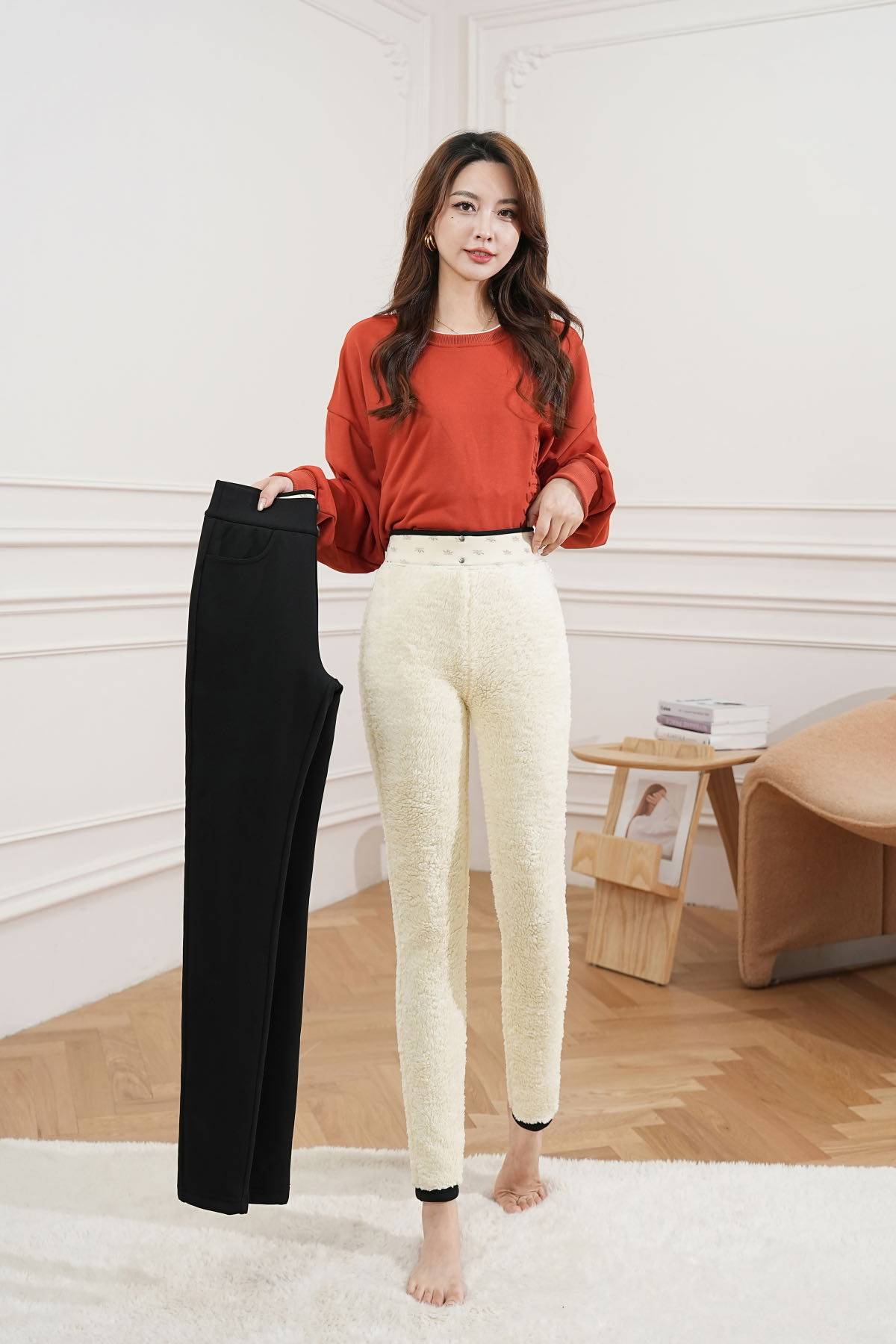 秋冬加绒小羊绒保暖裤三防云朵绒加厚小脚裤松紧腰百搭大码女黑裤,女装/女士精品,休闲裤,淘宝优惠券,粉丝福利购,淘宝优惠卷