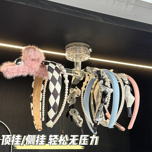 吸盘发箍收纳神器可二次粘贴移位