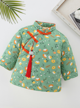 女童汉服棉衣秋冬加厚拜年服中国风宝宝古风棉袄汉元素中小童棉服