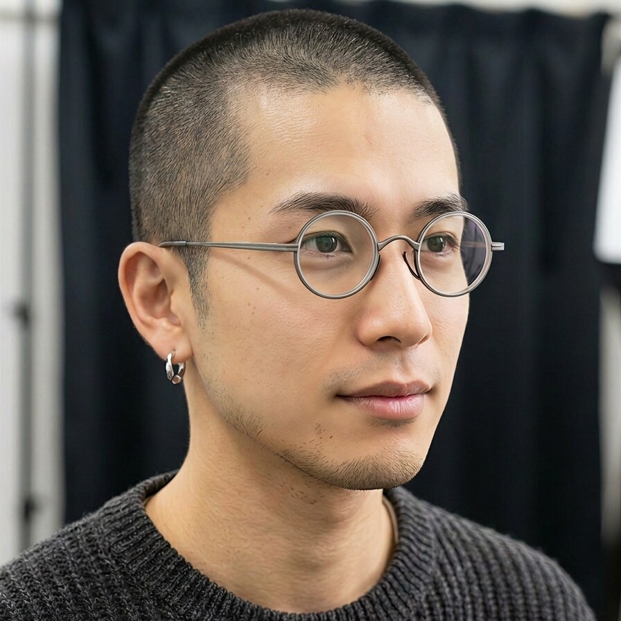 纯钛合金复古文艺全框近视眼镜框架小圆框配镜万年龟同款双色个性