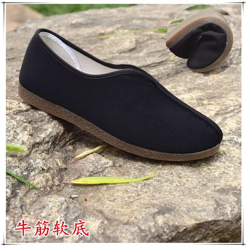 春秋洒鞋民族风男鞋牛筋底