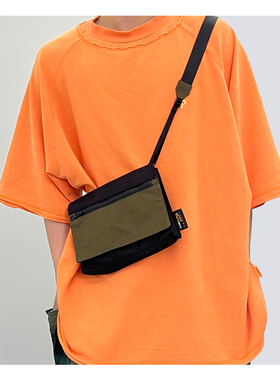 1S山系户外机能防水XPAC CORDURA拼接撞色单肩小斜挎包露营GOout