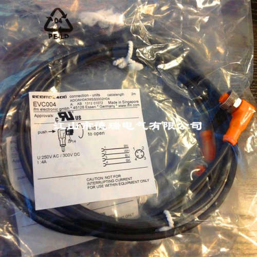 易福门接近开关连接线EVC142 EVC143 EVC144 EVC145 VC146 EVC147