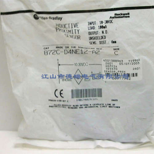 全新美国AB罗克韦尔接近开关872C-D4NP12-D4  872C-D4NN12-D4
