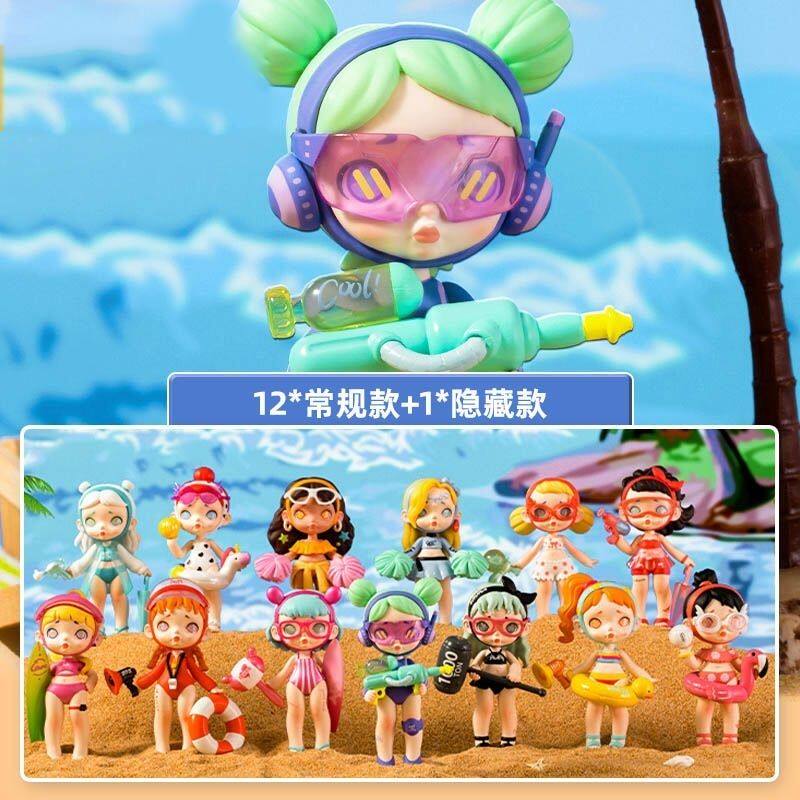 正版玩具城市劳拉laura泳池作战系列盲盒 可爱公仔手办生日礼物