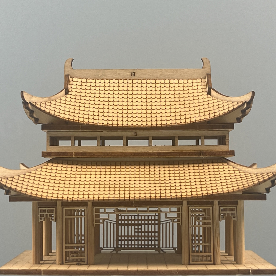 中式古建DIY模型材料包（长14宽9高9cm）