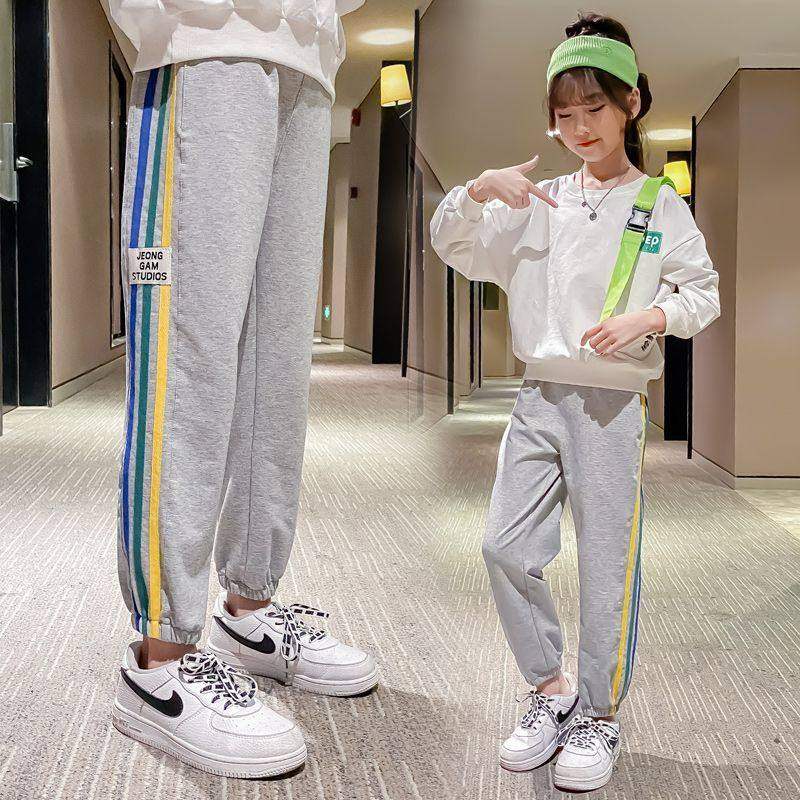 女童运动裤中大童洋气裤子潮2026春秋装新款儿童休闲长裤秋薄,童装/婴儿装/亲子装,运动裤卫裤,淘宝优惠券,粉丝福利购,淘宝优惠卷