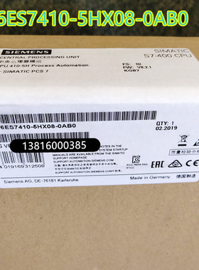 德国原装保内未开封6ES7410-5HX08-0AB0 6ES7 410-5HX08-0AB0现货