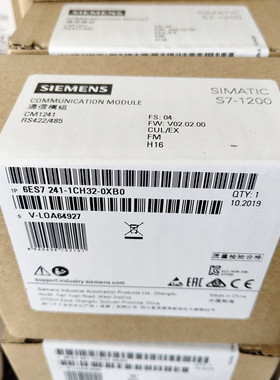 西门子S7-1200 CM1241 RS485/422 6ES7241 6ES7 241-1CH32-0XB0