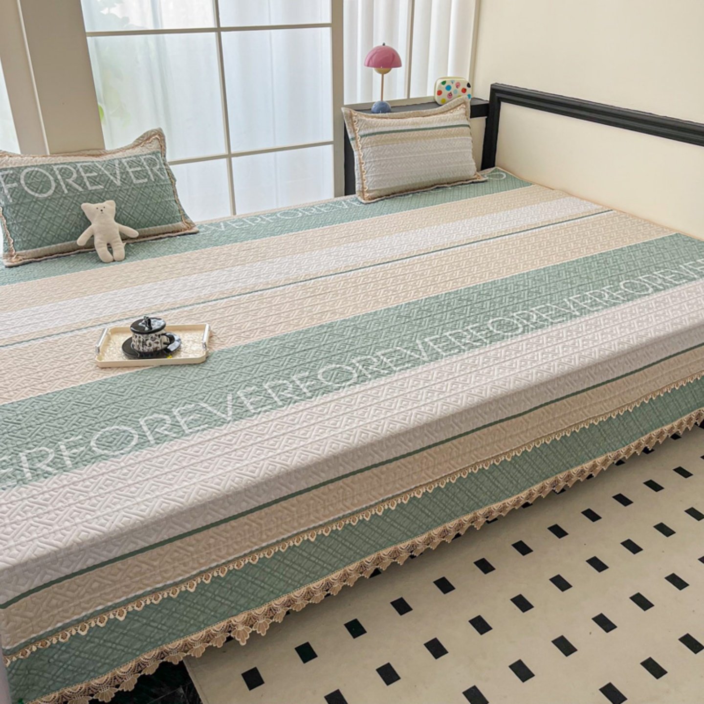 全棉榻榻米床盖东北大米炕专用纯棉防滑炕盖加棉绗缝厚款床单土炕,床上用品,床盖,淘宝优惠券,粉丝福利购,淘宝优惠卷