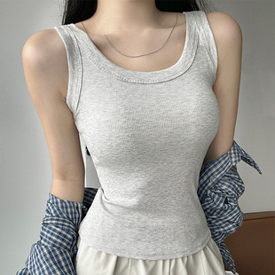 523春夏百搭吊带背心女内搭外穿无袖打底衫螺纹修身遮副乳上衣女