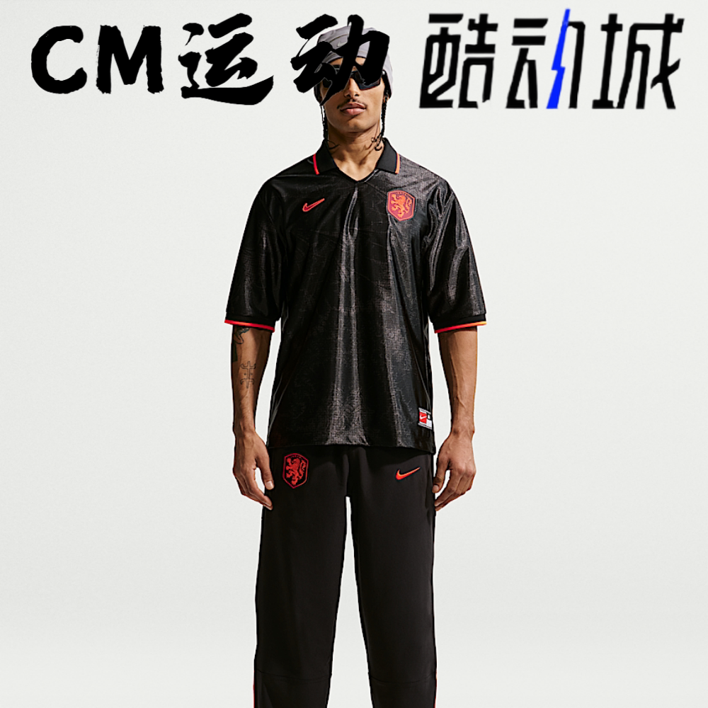 酷动城NIKE耐克男子荷兰队经典复古速干导湿短袖足球衣IH1868-010