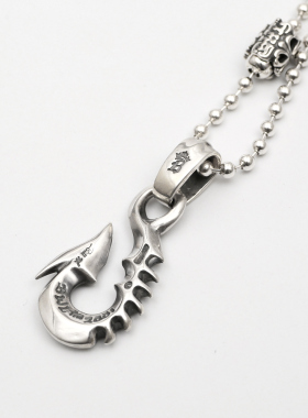 三沐BillWallLeather欧美殿堂BWL纯银925大鱼钩吊坠潮男女项链