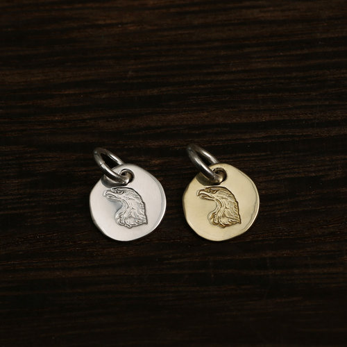 LA925纯银手工老鹰吊牌