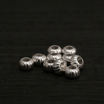 la925纯银手工实心银珠