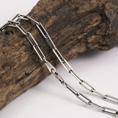 925纯银手工百搭十字链