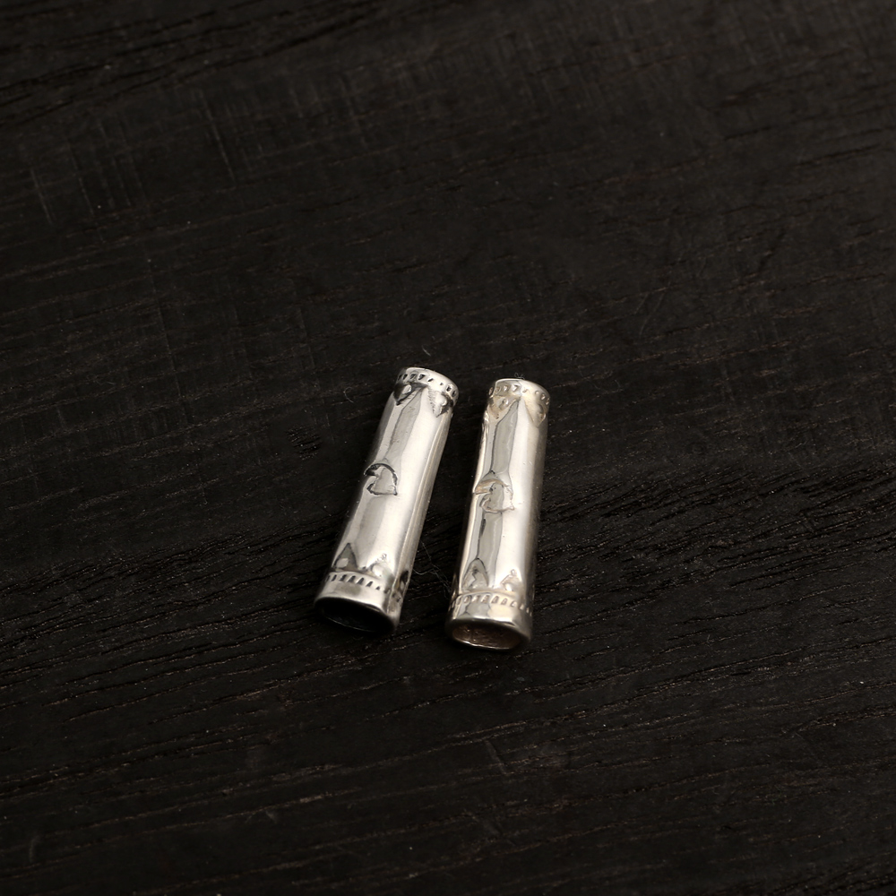 larrysmith925纯银手工银管珠