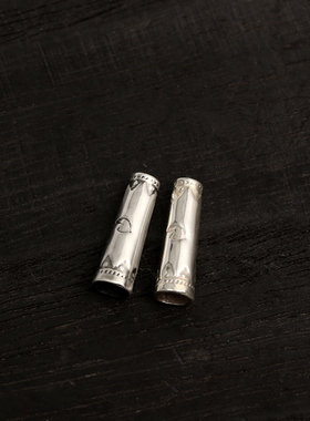 larrysmith925纯银手工银管珠