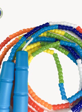 获冠2.7米个人花式短绳软竹节绳花样珠节跳绳团体绳多规格001