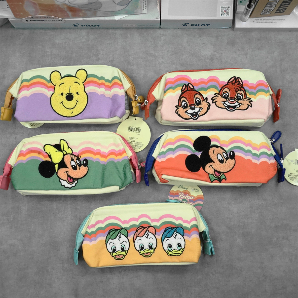日本SKATER迪士尼联名收纳笔袋 化妆包 刺绣蛙嘴式大开口小包,文具电教/文化用品/商务用品,笔袋,淘宝优惠券,粉丝福利购,淘宝优惠卷
