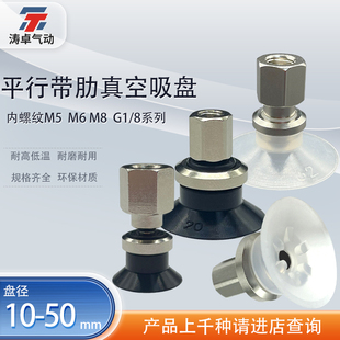 B01内螺纹机械手气动配件 涛卓平行带肋真空吸盘ZPT20CS