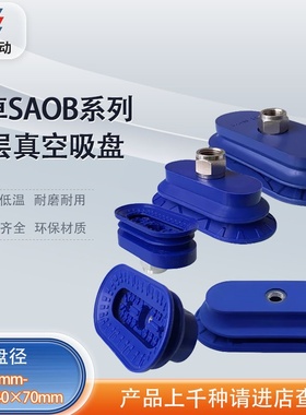 涛卓真空吸盘SAOB 60*30 NBR-60 G1/4-IG椭圆长条形进口硅胶吸嘴