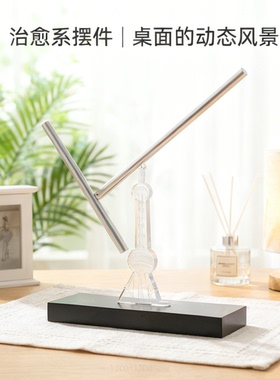 大号东方明珠钢铁侠永动机摆件