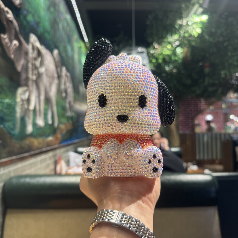帕恰狗手工DIY镶钻存钱罐礼品