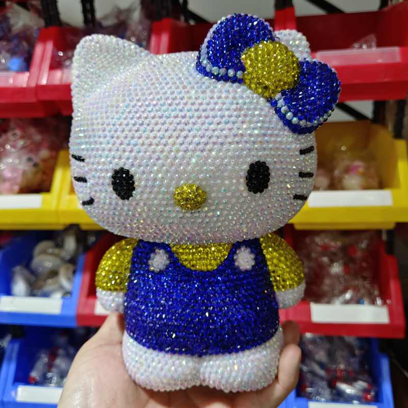 招财猫钱罐包邮DIY贴钻儿童女生