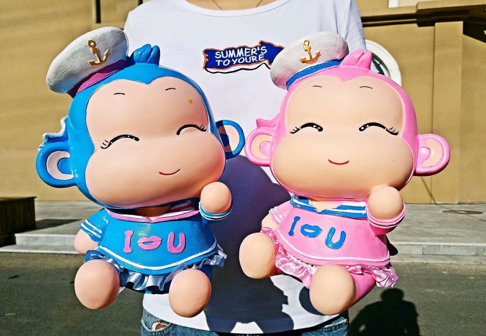 包邮帽子创意可爱超大号猴子存钱罐卡通储蓄罐存钱罐生日礼物摆件,节庆用品/礼品,储蓄罐,淘宝优惠券,粉丝福利购,淘宝优惠卷