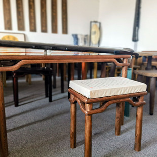 良宵引减字谱古琴桌凳坐垫可拆卸亚麻布回弹好的海绵垫扬州古琴