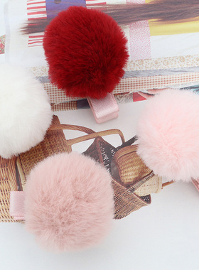 秋冬儿童发饰可爱宝宝毛绒发夹女童刘海汗毛夹毛球夹子头饰不伤发