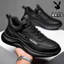 男潮软底轻便运动鞋 花花公子男鞋 内增高休闲皮鞋 新款 真皮2025秋季