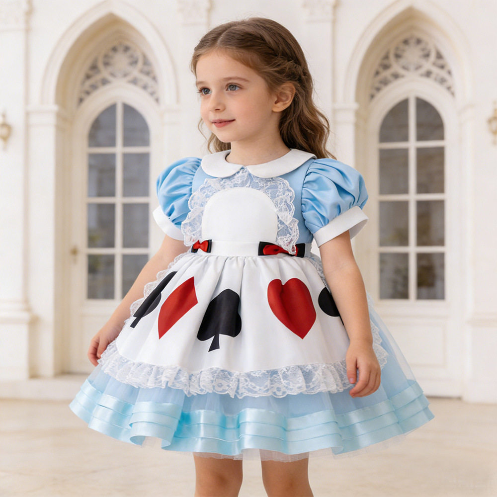 爱丽丝女仆公主连衣裙女童宝宝短袖礼服儿童角色扮演cos演出服装,童装/婴儿装/亲子装,儿童礼服,淘宝优惠券,粉丝福利购,淘宝优惠卷