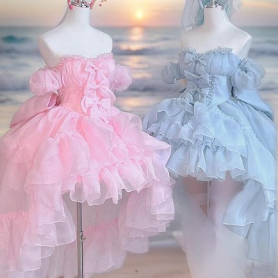 女童生日抹胸礼服蓬蓬裙女孩公主