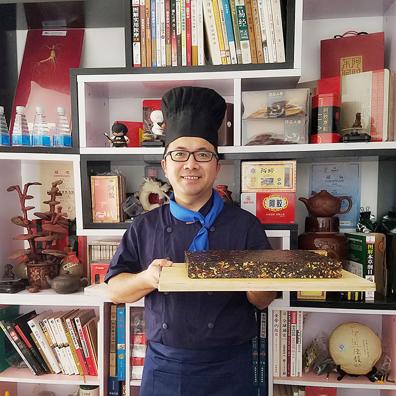 东阿国胶堂阿胶手工熬制即食阿胶糕1000克提供代加工阿胶