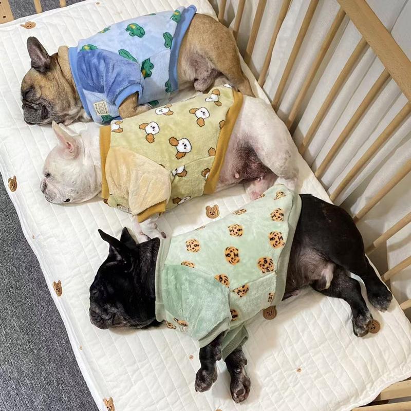 法兰绒秋冬保暖法斗巴哥恶霸