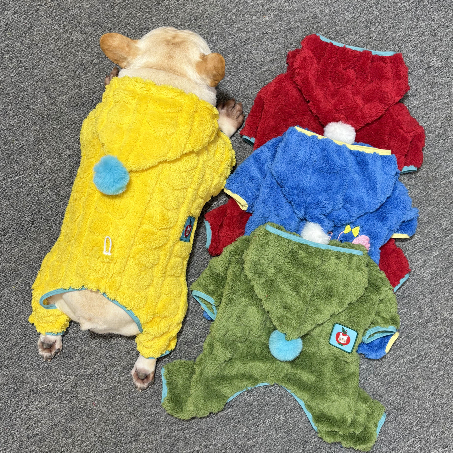 法斗巴哥冬加厚小狗打底四脚衣