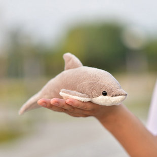 海洋动物 仿真海豚冰箱贴 dolphin 毛绒玩具公仔玩偶 Delphinidae