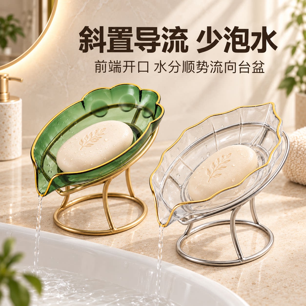 2026新款肥皂盒家用浴室香皂沥水盒卫生间洗衣皂洗手台收纳置物架